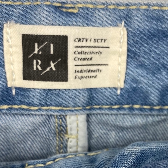 Lira Distressed High Rise Denim Pencil Skirt NWT - Picture 5 of 6